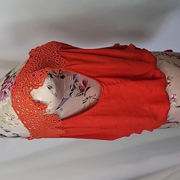 FREE PEOPLE Crochet Scallop Tank Waist Cinch Off the Shoulder - Picture 2 of 8